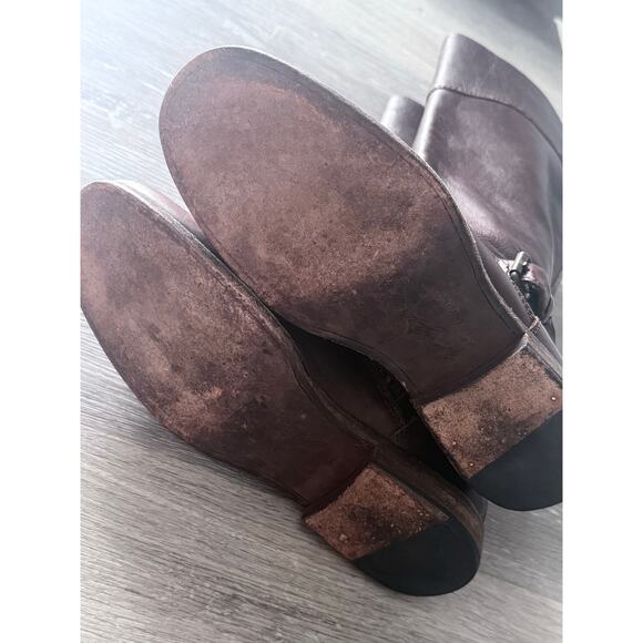 FRYE dark chocolate brown 100% leather knee high Phillip equestrian riding boots - Picture 10 of 16